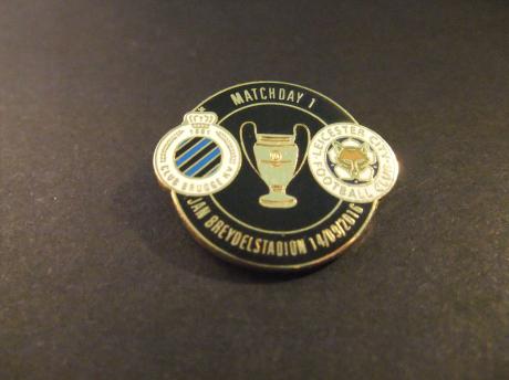 UEFA Champions League wedstrijd Club Brugge - Leicester City (14 september 2016) Match 1 uitslag 0-3, zwart